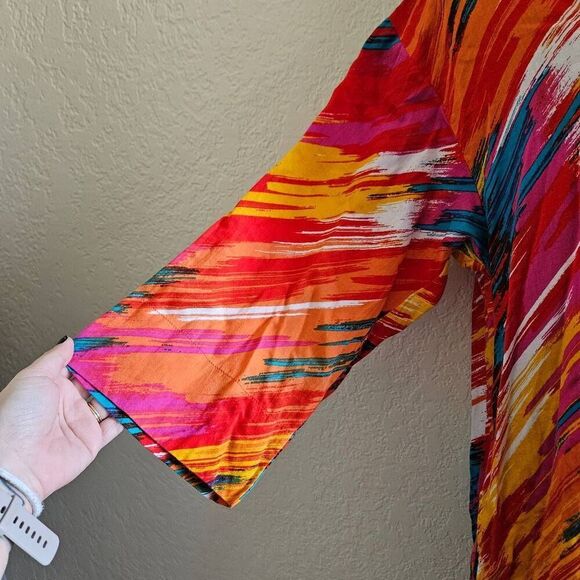 Natori Long Sleeved Kaftan Dress - Picture 4 of 8